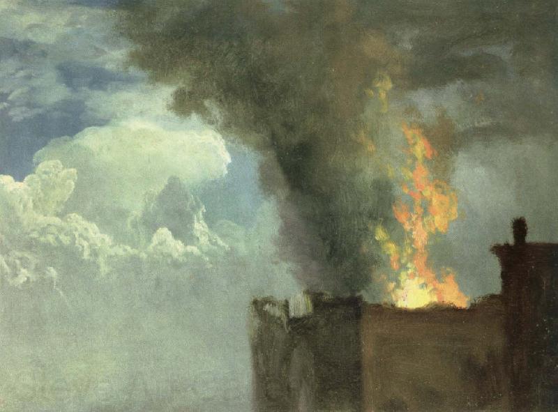 Albert Bierstadt the conflagration